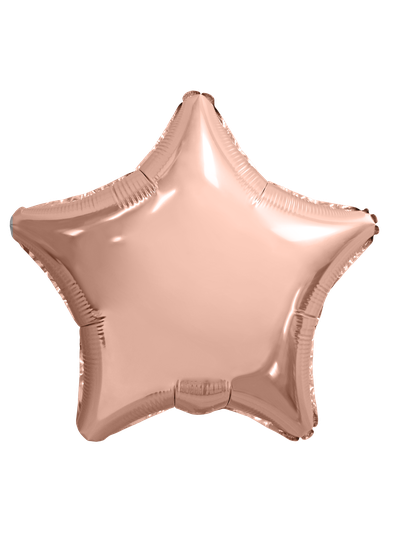 Звезда розовое золото 45см