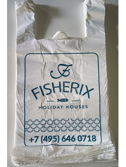 Пакет майка 300х600  25 мкм 1000 шт с логотипом