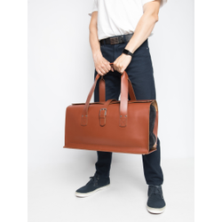 Кожаная дорожная сумка Gavardo Premium red (арт. 
4043-53)