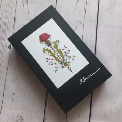 Фартук из саржи натурального цвета, коллекция "Чертополох"