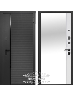 ФЕРРОНИ. ЧЕРНОЕ ЗЕРКАЛО 90/105 мм. САТИН ЧЕРНЫЙ/  ЭМАЛИТ БЕЛЫЙ-ЗЕРКАЛО