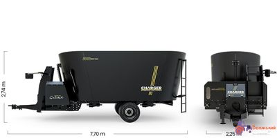 Кормораздатчик CELIKEL CHARGER V20 SL объем 20 м3