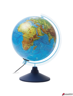 Глобус физический/политический GLOBEN «Классик Евро», диаметр 250 мм, рельефный, с подсветкой. 454444