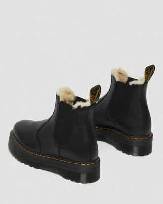 Челси Dr Martens 2976 Faux Fur Lined Platform Chelsea Boots