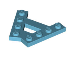 Wedge, Plate A-Shape with 2 Rows of 4 Studs, Medium Azure (15706 / 6124250)