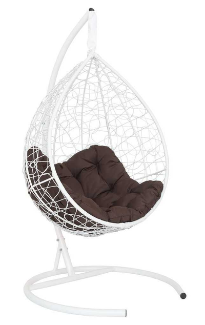 Подвесное кресло-кокон ЛАУРА SEVILLA RELAX горячий шоколад + каркас