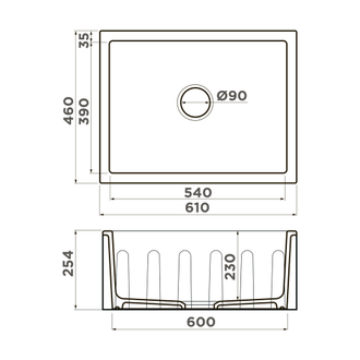 Мойка OMOIKIRI MIKURA 61 WH-GLOSSY