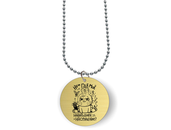 Кулон с гравировкой год Кролика №4