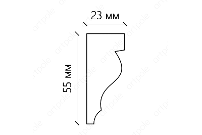 Карниз гладкий SKT20