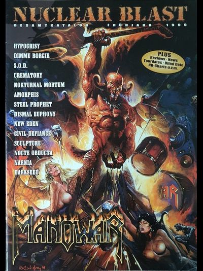 Nuclear Blast Magazine Spring 1999 Manowar, Hypocrisy, Иностранные музыкальные журналы, Intpressshop