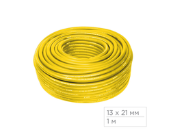 Шланг пневматический 13х21 мм, 1 м, ПВХ композитный, усиленный МАСТАК 685-13100M1