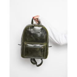 Женский кожаный рюкзак Anzolla dark green (арт. 
3040-11)