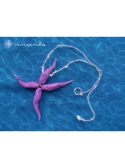 Подвеска "Морской Цветок" с хрустальной бусиной