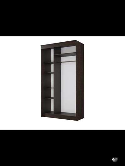 Эко шкаф-купе Дуб вотан/Белый