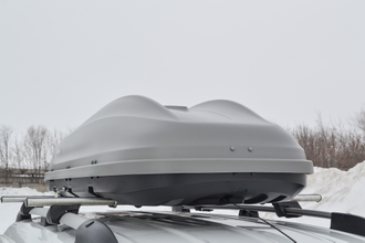 Автобокс на крышу PT Group Turino Medium Серый (460 л)
