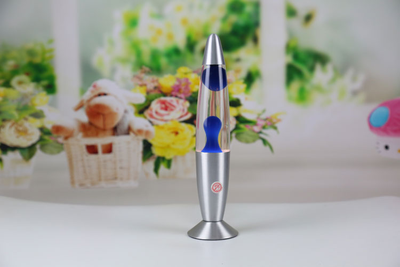 Лава лампа синяя