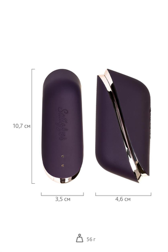 J2018-TR Вакуумно-волновой стимулятор клитора Satisfyer Traveler, силикон, баклажан, 10,7 см