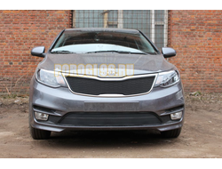 Защита радиатора KIA RIO 2015-2017 sedan black низ