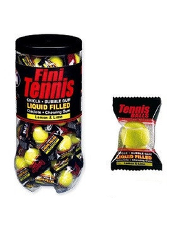 Жев. резинка Fini "Гигант Теннисные мячики" с нач. лимон-лайм 16гр х 50шт