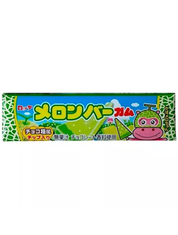 Жевательная резинка с вкусом мороженого из дыни Lotte Melon Bar Gum (8 пластинок)