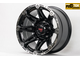 Комплект дисков R17 9,0J ET-40 5*150 TUFF A.T. T-01 Черный с полированным ободом (R606)