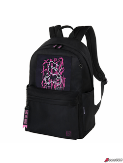 Рюкзак BRAUBERG FASHION CITY универсальный, карман-антивор, Hug me, черный, 44×31×16 см. 272570