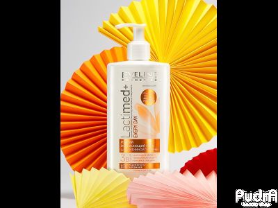 EVELINE мягкий освежающий гель для интимной гигиены молочная кислота и экстракт ромашки LACTIMED+ 250 мл