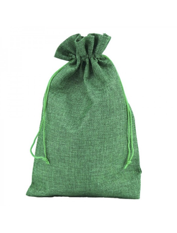 Мешочек из иск. льна (зеленый), 20*30см