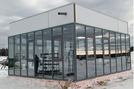 Фасадное остекление КПП (Доброград)