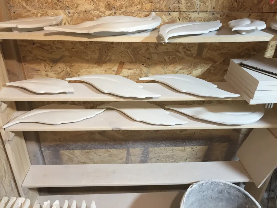 Световые элементы "Листья" в сушке