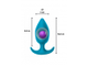 8011-03 ПРОБКА СО СМЕЩЕННЫМ ЦЕНТРОМ ТЯЖЕСТИ SPICE IT UP INSATIABLE AQUAMARINE