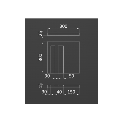 Гипсовая панель MECCANO-1 артикул E-0256