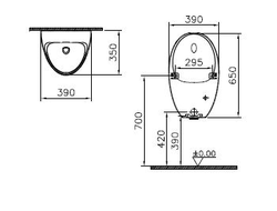 Писсуар Vitra Arkitekt с ИК-датчиком, сеть, 4106B003-5598