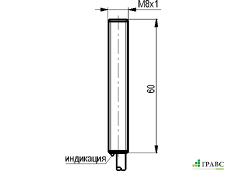 Индуктивный датчик ISB A12B-21-1,5-LP