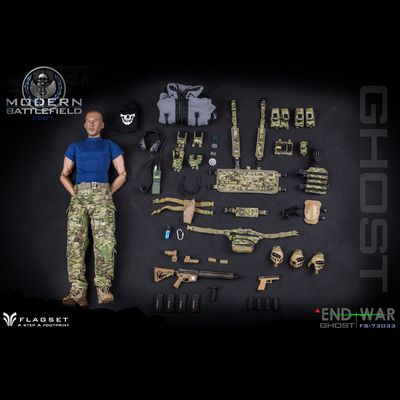 Саймон "Гоуст" Райли (Призрак, Ghost, Call of Duty Modern Warfare II) КОЛЛЕКЦИОННАЯ ФИГУРКА 1/6 scale END WAR GHOST (FS-73033) - FLAGSET