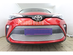 Защита радиатора Toyota C-HR 2019- chrome верх PREMIUM
