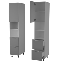 ЛЕ1527 Пенал кухонный Аляска П-42 (400) . Размер: 400*2150*566