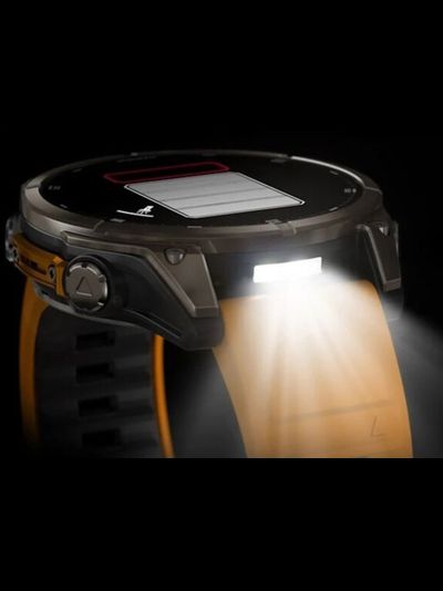 Часы Garmin Fenix 8 —47mm AMOLED Sapphire Titanium Spark Orange / Graphite