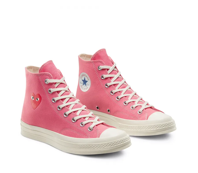 Commes des garcons converse pink hot sale