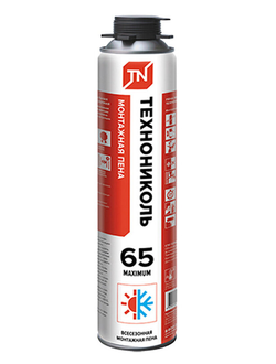 Пена монтажная профессиональная ТехноНИКОЛЬ 65 MAXIMUM зимняя
