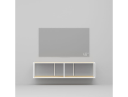 Тумба TV stand lite white светлый дуб