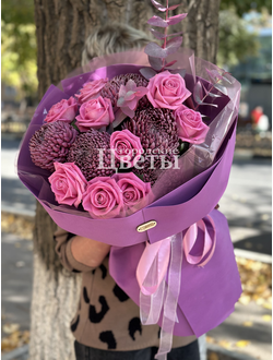 Букет "Розовый парфе"