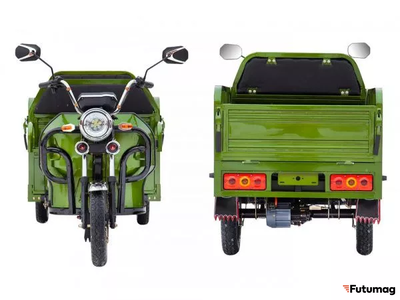 Грузовой электротрицикл Rutrike Вояж-П2 1250 60V 800W зеленый