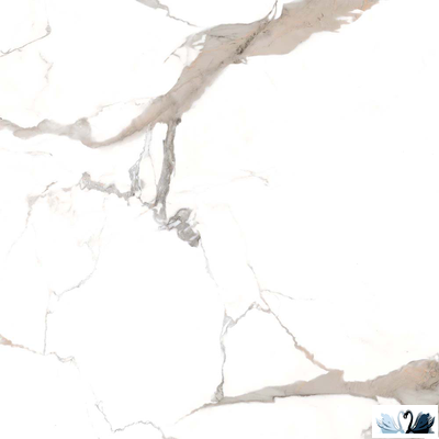 Керамогранит Zerde Tile Calacatta brown 80х80 см глянцевый