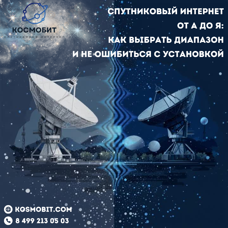 Спутниковый интернет от А до Я: как выбрать диапазон и не ошибиться с установкой