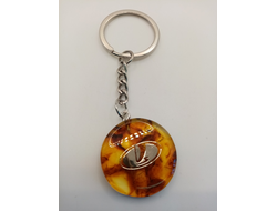 Брелок из натурального янтаря "Lada"