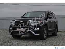 Бампер + губа MIDDLE EAST Toyota Land Cruiser 200 2007-2015 в стиле 2016+