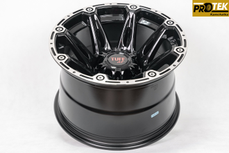 Комплект дисков R16 10,0J ET-45 6*139,7 TUFF A.T. T-01 Черный с полированным ободом (R605)