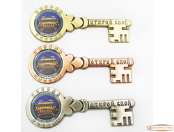 Магнит металлический "Ключ Оперный театр" Новосибирск