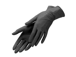 ПЕРЧАТКИ НИТРИЛОВЫЕ ЧЕРНЫЕ L 100шт -----MANUSI DIN NITRIL  L 100b